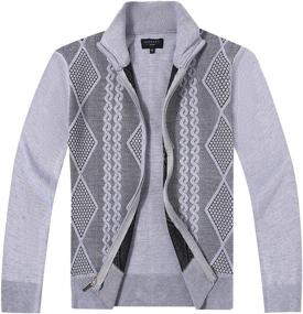 img 2 attached to Gioberti Lightweight Geometric Cardigan Sweater