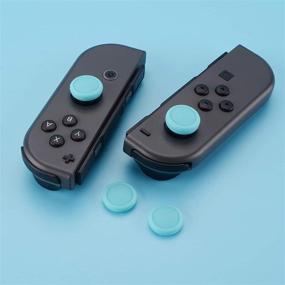 img 2 attached to 🎮 Enhance Your Gaming Experience with eXtremeRate PlayVital Switch Joystick Caps - Bondi Blue