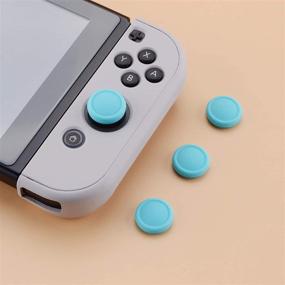 img 1 attached to 🎮 Enhance Your Gaming Experience with eXtremeRate PlayVital Switch Joystick Caps - Bondi Blue