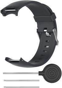 img 4 attached to FitTurn Band: Stylish Silicone Replacement Strap for Garmin Approach s3 GPS Watch with Metal Button - Perfect Fit for Women and Men