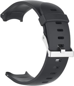 img 3 attached to FitTurn Band: Stylish Silicone Replacement Strap for Garmin Approach s3 GPS Watch with Metal Button - Perfect Fit for Women and Men