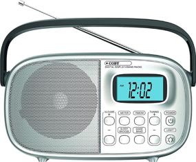 img 4 attached to COBY CR-202 Portable AM/FM Stereo Radio with Alarm Clock - World Band Multi-Band Capabilities