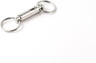 🔑 convenient quick release key chain with 2 split rings (5 pack) - key-bak side slide accessory logo