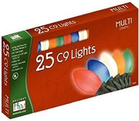 img 4 attached to Shop the Stunning Ceramic Holiday Wonderland 2924-88 Christmas Lights Set - 25-Count C9 Multi-Color