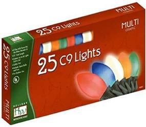 img 3 attached to Shop the Stunning Ceramic Holiday Wonderland 2924-88 Christmas Lights Set - 25-Count C9 Multi-Color