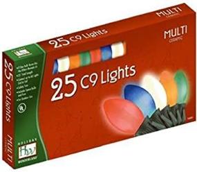 img 2 attached to Shop the Stunning Ceramic Holiday Wonderland 2924-88 Christmas Lights Set - 25-Count C9 Multi-Color