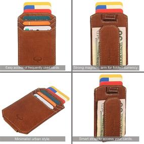 img 1 attached to Minimalist Credit Card Sleeve Wallet Men's Accessories