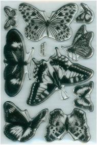 img 1 attached to 🦋 SEO-Оптимизированные прозрачные штампы Stampendous: Бабочки