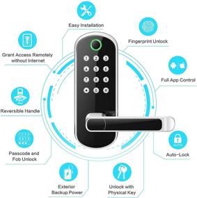 img 3 attached to 🔒 Sifely Keyless Entry Door Lock: Enhance Home Security with Smart Lock Technology!