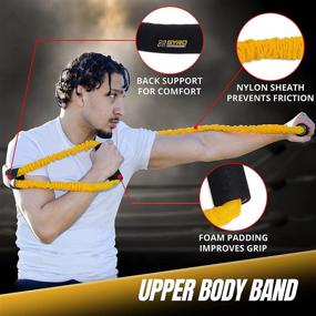 img 3 attached to 🥊 GYRO FITNESS Shadow Boxer Pro: Ultimate Boxing Resistance Bands Set for Home Workouts with Ankle Cuffs