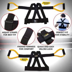 img 2 attached to 🥊 GYRO FITNESS Shadow Boxer Pro: Ultimate Boxing Resistance Bands Set for Home Workouts with Ankle Cuffs