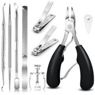 jtieo ingrown toenail tool kit - 9pcs professional stainless steel pedicure set for effective ingrown toenail treatment & thick nail care logo