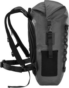 img 2 attached to 🎒 Skog Å Kust BackSåk Pro: Waterproof Floating Backpack with Airtight Zippered Pocket, 35L - Grey