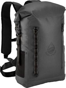 img 4 attached to 🎒 Skog Å Kust BackSåk Pro: Waterproof Floating Backpack with Airtight Zippered Pocket, 35L - Grey
