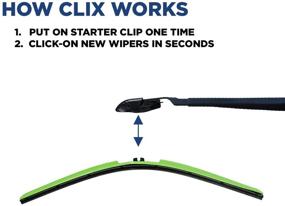 img 3 attached to Clix Green Carbon Wipers for Jeep Wrangler/Unlimited (1996-2017)