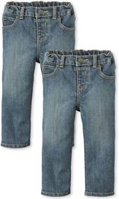 img 4 attached to 👖 Shop Trendy Toddler Bootcut Boys' Jeans at Children's Place