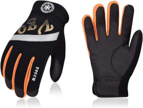 img 4 attached to 🧤 Vgo Thinsulate Winter Gloves: Stay Warm in Style with Orange Color