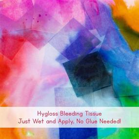 img 2 attached to 🎨 Hygloss Products Mosaic Bleeding Tissue Paper Squares 1x1 Inch - Arts & Crafts, DIY Projects, Classroom Activities & More - 20 Assorted Colors, 2400 Pieces