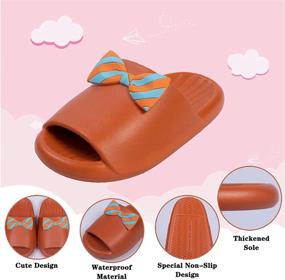 img 2 attached to 👣 Comfortable and Secure Toddler Sandals: Non Slip Slippers for Lightweight Boys' Shoes