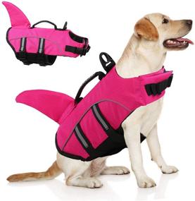 img 4 attached to 🐶 Optimized Search: Extra Large Dog Life Jacket with Reflective Strap - Swim Vests for Large Dogs, Bulldog Lab Puppy Float Coat, Flotation Device Preserver Belt, Lifesaving Flotation Suit