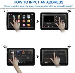 img 3 attached to 7-дюймовая автомобильная навигация с сенсорным экраном для GPS в грузовике с голосовым управлением, поддержкой грузовиков HGV, предупреждением о превышении скорости, картами 2021 года и бесплатными обновлениями на всю жизнь - США Канада Мексика