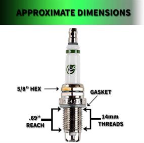 img 4 attached to 🔌 Свечи зажигания E3.64 автомобильные свечи зажигания E3, одиночная упаковка