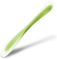 🥄 green dual-sided flexible silicone spatula by orblue logo