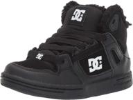 high-top wnt skate shoe - dc unisex-child pure logo