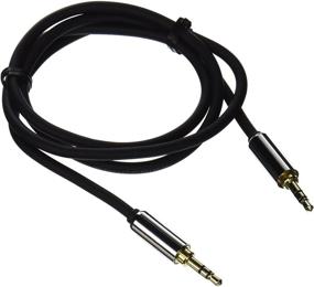 img 3 attached to 🎧 Monoprice 3 Feet Black Audio Cable - 3.5mm Stereo Male to Male Gold Plated for Mobile - High Quality Sound