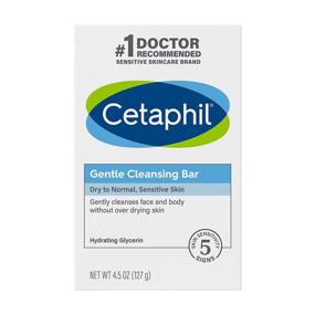 img 4 attached to 🌿 Cetaphil Gentle Cleansing Bar for Dry, Sensitive Skin - Nourishing 4.5 oz Bar (Pack of 6), Non-Comedogenic, Dermatologist Recommended Brand (Packaging May Vary)