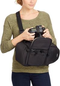 img 2 attached to 📷 Black Camera Sling Bag by Amazon Basics - 8 x 6 x 15 Inches