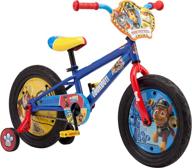 🚲 nickelodeon paw patrol kids bike - 12-16 inch wheels - toddler to kids (ages 3+) - training wheels available - sturdy steel frame - multiple color options logo