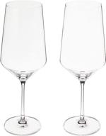 🍷 zwiesel glas tritan pure bordeaux red wine glass set - stemware collection, pack of 2 логотип