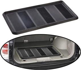 img 2 attached to 👞 Multi-Purpose SafetyCare Rubber Shoe & Boot Tray - 32 x 16 Inches - 2 Mats: Keep Your Floors Clean and Safe!