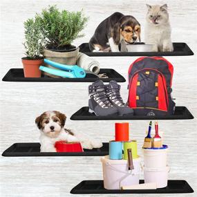 img 3 attached to 👞 Multi-Purpose SafetyCare Rubber Shoe & Boot Tray - 32 x 16 Inches - 2 Mats: Keep Your Floors Clean and Safe!