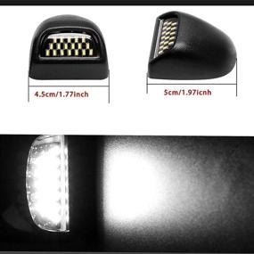 img 3 attached to 🚘 VOFONO 6000K White LED License Plate Lights for Chevy/GMC 1999-2013 Sierra Suburban Tahoe Yukon Silverado Pickup - Enhanced Car Lighting Solution