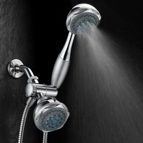img 1 attached to 🚿 Hydroluxe Chrome 3-Way Shower Combo with 24 Settings