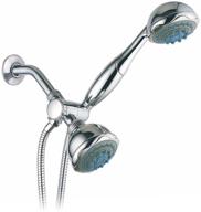 🚿 hydroluxe chrome 3-way shower combo with 24 settings logo