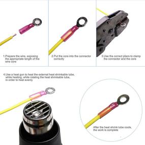 img 1 attached to 🔌 Insulated AWG16 14 Ring Terminals by Pastall Connectors: A Trustworthy Connection Solution