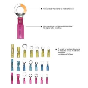 img 2 attached to 🔌 Insulated AWG16 14 Ring Terminals by Pastall Connectors: A Trustworthy Connection Solution