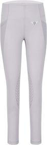 img 3 attached to TuffRider Minerva Tights Childrens Sports & Fitness