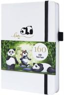 🐼 panda dotted notebook: dot grid journal with 160 pages, 5*5mm dots, 5.7x8.2 inch size, ultra thick 160 gsm paper logo