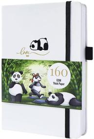 img 4 attached to 🐼 Panda Dotted Notebook: Dot Grid Journal with 160 Pages, 5*5mm Dots, 5.7X8.2 Inch Size, Ultra Thick 160 GSM Paper