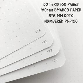 img 1 attached to 🐼 Panda Dotted Notebook: Dot Grid Journal with 160 Pages, 5*5mm Dots, 5.7X8.2 Inch Size, Ultra Thick 160 GSM Paper