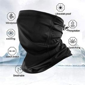 img 3 attached to ChillOut Gaiter Scarf: Stay Cool and Stylish with this Women's Cooling Cover