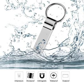 img 1 attached to 💾 Erasky Flash Drive 1TB USB 3.0 SuperSpeed, Waterproof Metal Memory Stick - 1000GB Plug and Play Data Storage Thumb Drive with Keychain