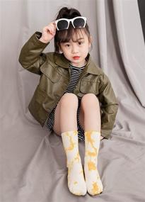 img 3 attached to 🧦 Модные детские носки Trendy Bienvenu Tie Dye: 5 пар смешных новинок в виде праздничных носков для мальчиков и девочек