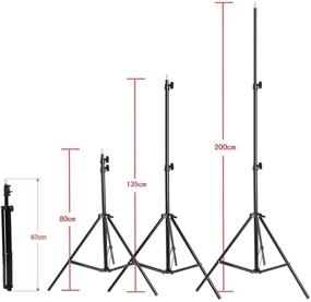 img 1 attached to Andoer Photography Umbrella Lighting Kit with 6.6ft x 10ft Background Support System, 3pcs Muslin Backdrops, 3pcs Umbrellas for Photo Portrait Studio Shoot