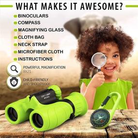 img 2 attached to 🔍 Adventure-Ready Promora Kids Binoculars: Boosted Magnification for Little Explorers