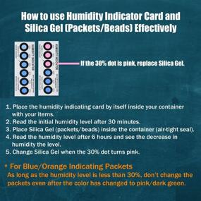 img 3 attached to 📦 Dry & Dry Premium 20 Pack Reusable Humidity Indicator Cards (10-60%) – 6 Spot – Includes 20 Cards